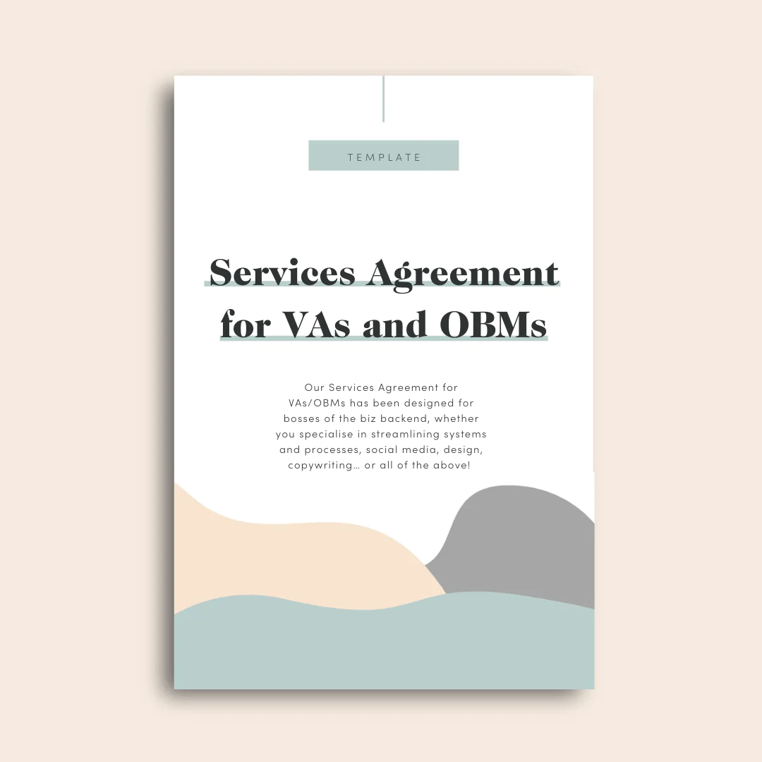 Thumbnail of service agreement cover for VAs and OBMs