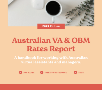 Australian VA & OBM Rates Report – 2024